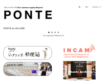 Tablet Screenshot of jugglingponte.com